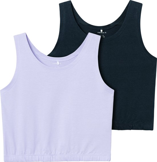 Name it top girls - 2 pièces - bleu - lilas - NKFdaniela - taille 134/140