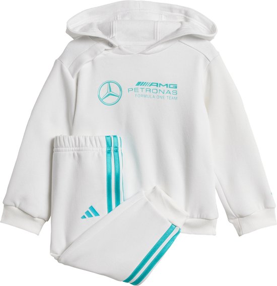 Survêtement de jogging à manches longues adidas Performance MERCEDES-AMG PETRONAS FORMULA ONE TEAM DNA pour bébé - Enfants - Wit- 86
