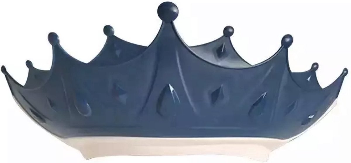 Kroon Douchekapje voor Kinderen - Verstelbaar - Siliconen - Bad & Douche - Blauw