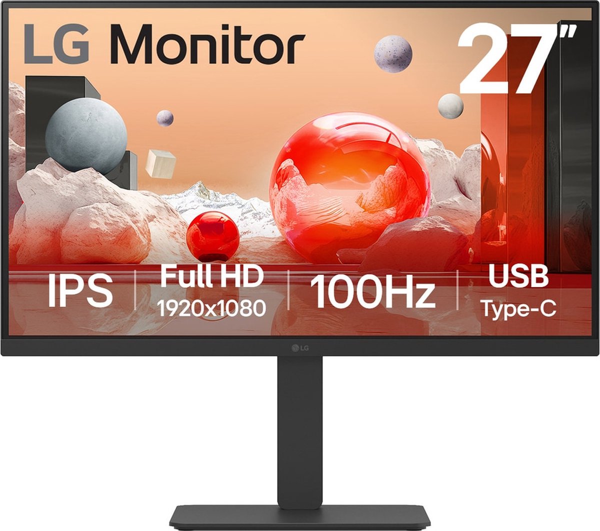 LG 27BA650 ledmonitor HDMI, DisplayPort, Audio, USB-C