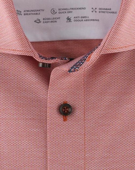 Chemise en jersey Olymp Regular fit - Rose saumon - Taille 44