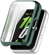 Strap-it Schokabsorberend TPU soft case hoesje - geschikt voor Samsung Galaxy Fit 3 (groen)