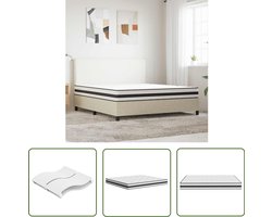 vidaXL Binnenveringmatras - Binnenveringmatrassen - Tweepersoonsmatras - Tweepersoons Matras - Binnenveringmatras middelhard 180x200 cm