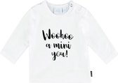 Feetje Shirt l/m Whoohoo Milk|MT. 62|Wit