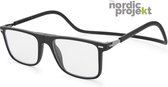 Nordic projekt NPMG Magneet leesbril +2.00 Zwart
