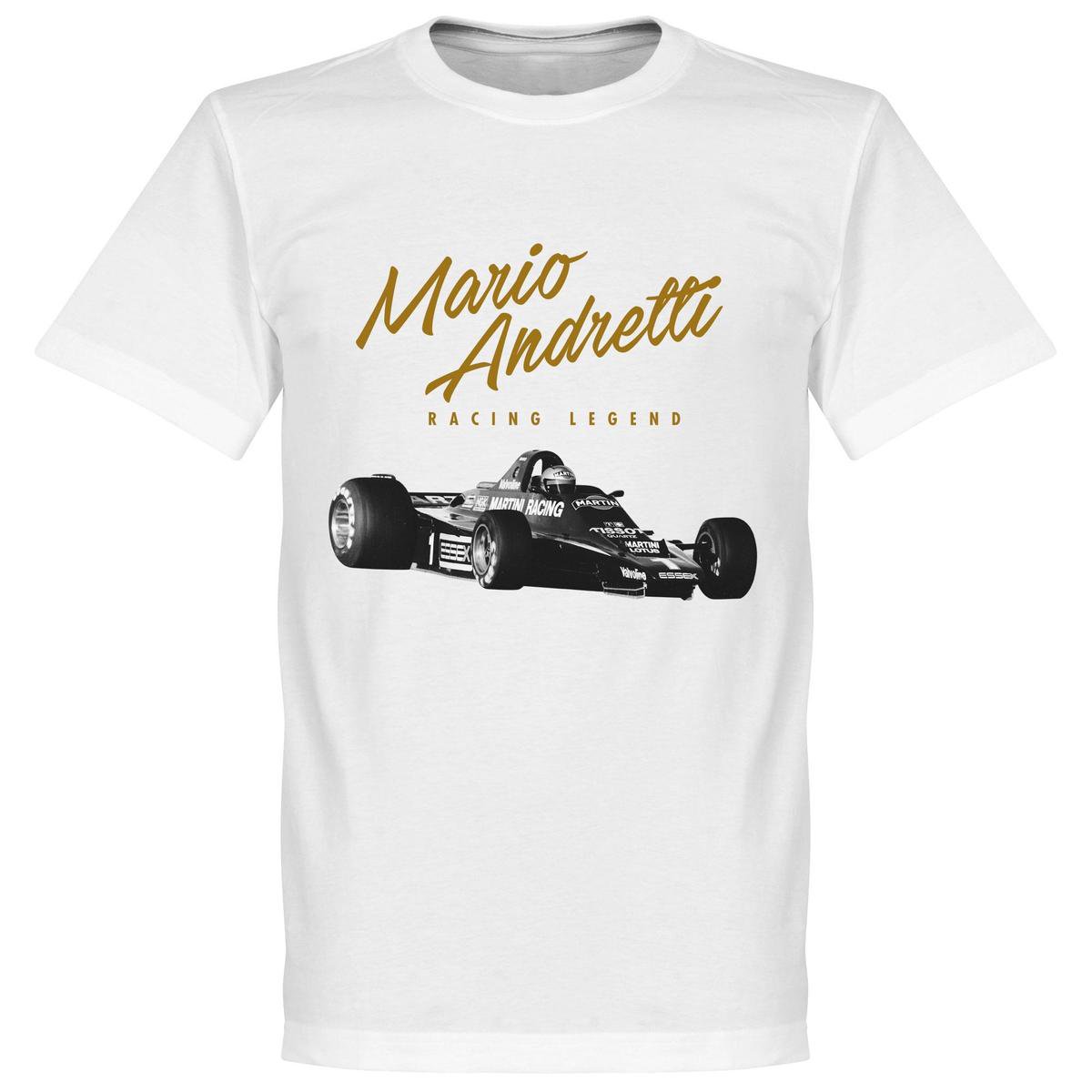 Mario Andretti T-Shirt - Wit - S