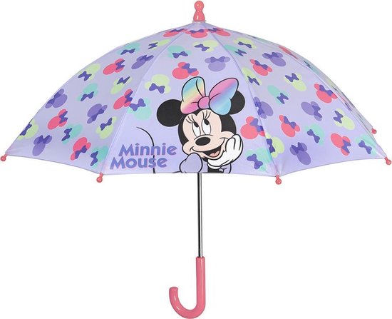 Disney Paraplu Minnie Mouse 66 Cm Meisjes Lila | bol.com
