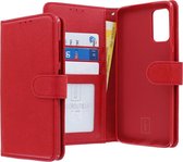 Housse Bookcase hoesje Samsung Galaxy S20 + - CaseBoutique - Rouge uni - Similicuir