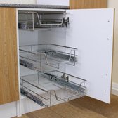 3 x KuKoo - Armoire de cuisine à tiroir - 50cm - ENSEMBLE - 3x