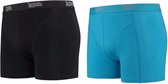 Lemon and Soda boxershorts 2-pak zwart en blauw XL