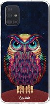 Casetastic Samsung Galaxy A51 (2020) Hoesje - Softcover Hoesje met Design - Owl 2 Print