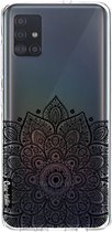 Casetastic Samsung Galaxy A51 (2020) Hoesje - Softcover Hoesje met Design - Floral Mandala Print