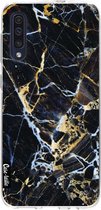 Casetastic Samsung Galaxy A50 (2019) Hoesje - Softcover Hoesje met Design - Black Gold Marble Print