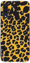Casetastic Samsung Galaxy A50 (2019) Hoesje - Softcover Hoesje met Design - Leopard Print Yellow Print