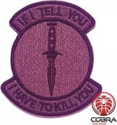 If i tell you i have to kill you grijze patch embleem met velcro