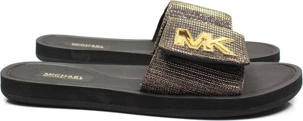 Michael Kors MK Slide Dames Slipper - Zwart - Maat 37