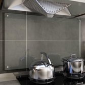 Spatscherm keuken 100x60 cm gehard glas transparant
