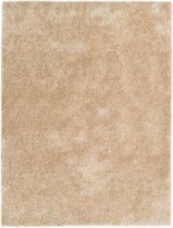 Vloerkleed shaggy hoogpolig 120x160 cm beige