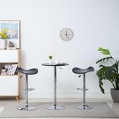 Barkrukken draaibaar 2 st kunstleer zwart