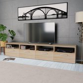 Tv-kasten 95x35x36 cm spaanplaat eikenkleurig 2 st