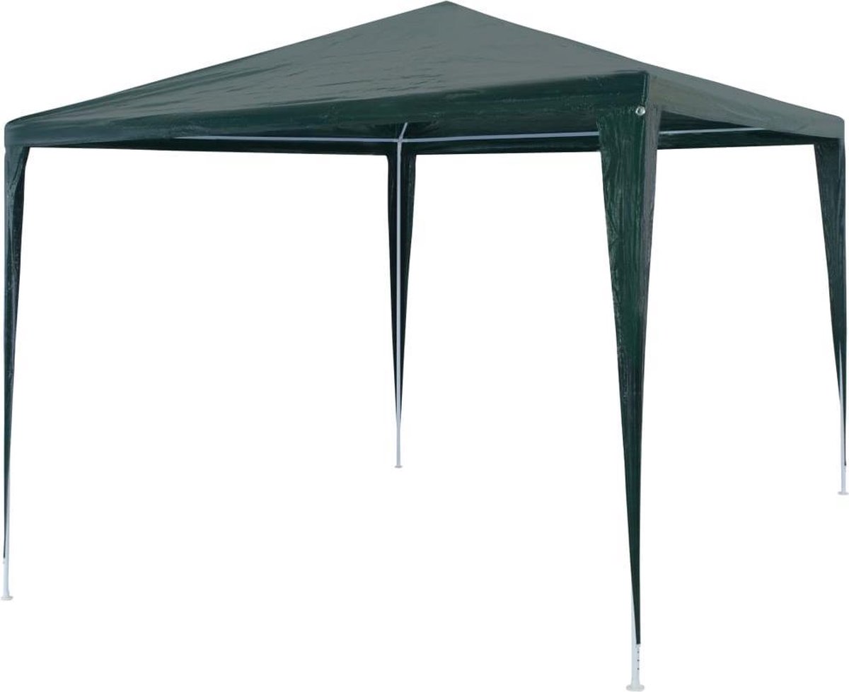 Outsunny paviljoen, biertent met 4 verwijderbare zijwanden, 2 ramen, metalen frame, 2,95 x 2,95 m, groen