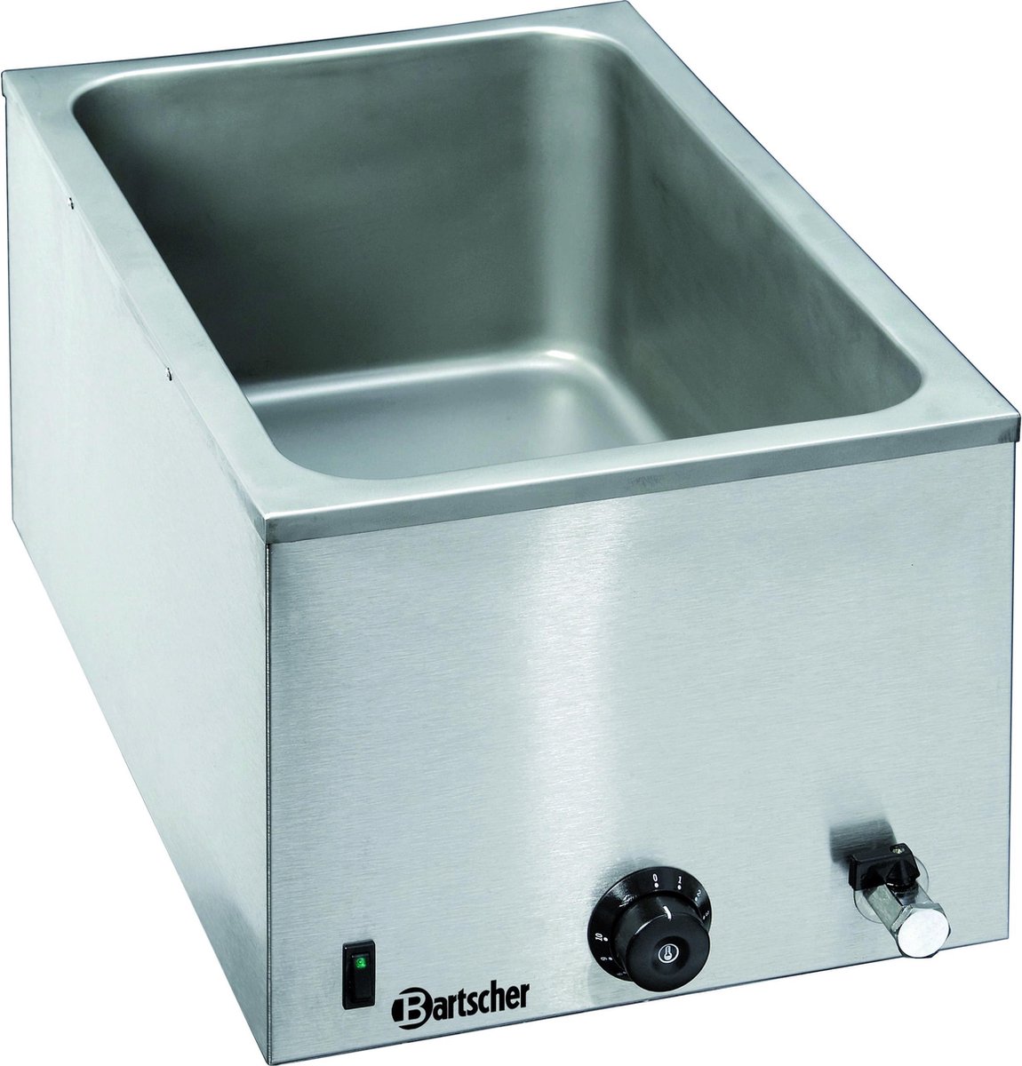 Bain Marie - Elektrisch - Tafelmodel - Aftapkraan - 1x 1/1 GN - Bartscher 200207