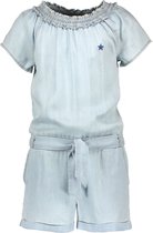 Like Flo Meisjes jurken Like Flo Flo girls light denim playsuit denim 140