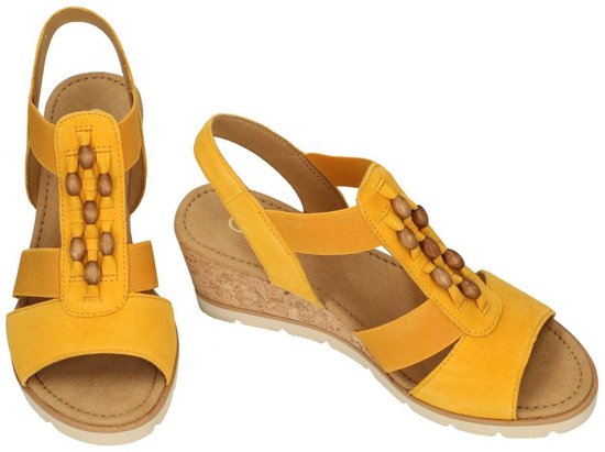 Gabor -Dames - geel - sandalen - maat 40 | bol