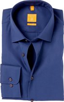 Redmond modern fit overhemd - rookblauw - Strijkvriendelijk - Boordmaat: 37/38