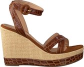 Unisa Montea Sandalen - Met Sleehak - Dames - Bruin - Maat 36