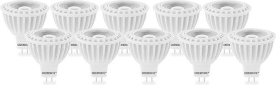 Groenovatie LED Spot COB - 5W - GU5.3 / MR16 Fitting - Dimbaar - Warm Wit - 10-Pack