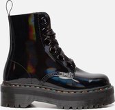 Dr. Martens Molly Rainbow veterboots zwart lak - Maat 38