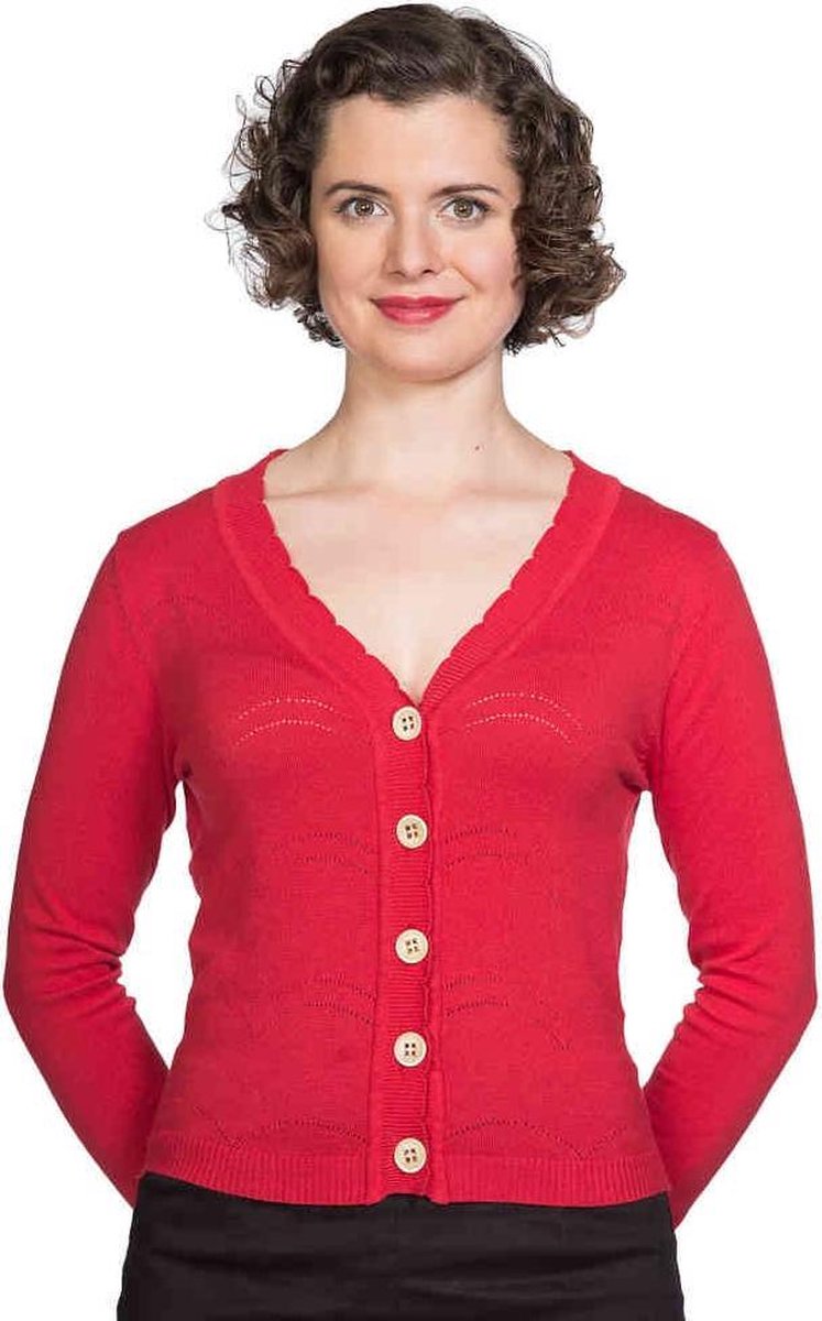Dancing Days - JUNE Cardigan - M - Rood