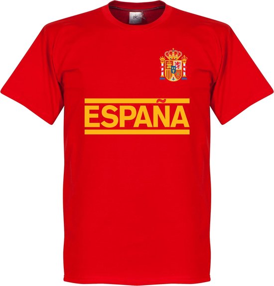 Spanje Team T-Shirt - Rood - S