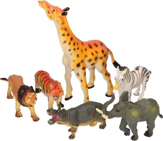 klinker Sport scheuren Wilde dieren van plastic 6 stuks | bol.com