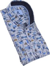 Culture Lange mouw Overhemd - 513971-Modern Blauw (Maat: XXL)