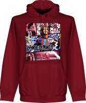 Ronaldinho Barca Comic Hoodie - Rood - XXL
