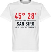 AC Milan San Siro Coördinaten T-Shirt - Wit - XXXL