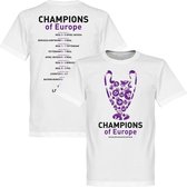 Real Madrid Champions League Winners 2018 Trophy T-Shirt - Wit - XXL