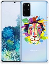 Telefoonhoesje met Naam Samsung Galaxy S20 Plus Lion Color