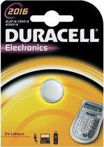 10x Duracell 2016 CR2016 DL2016 3v Lithium Batterij