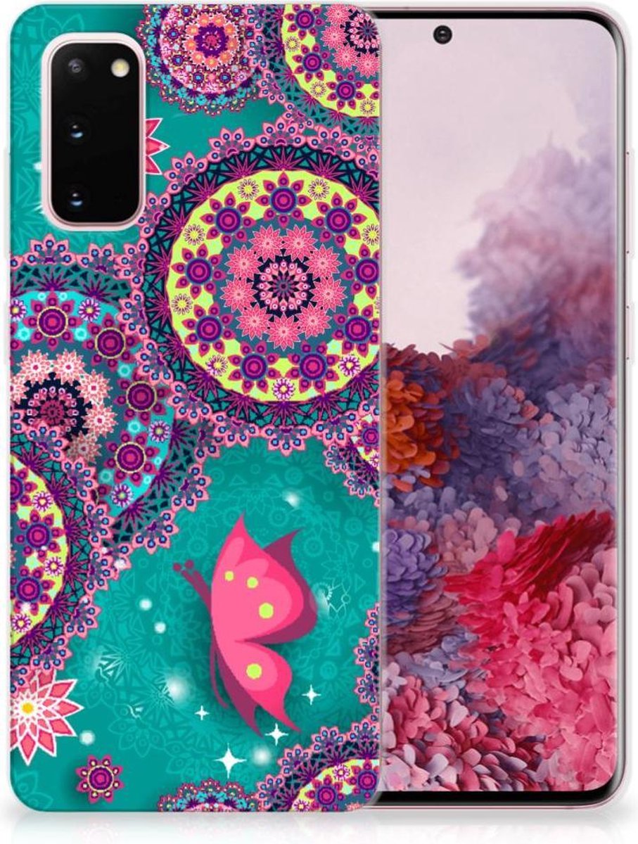 Samsung Galaxy S20 Hoesje maken Cirkels en Vlinders
