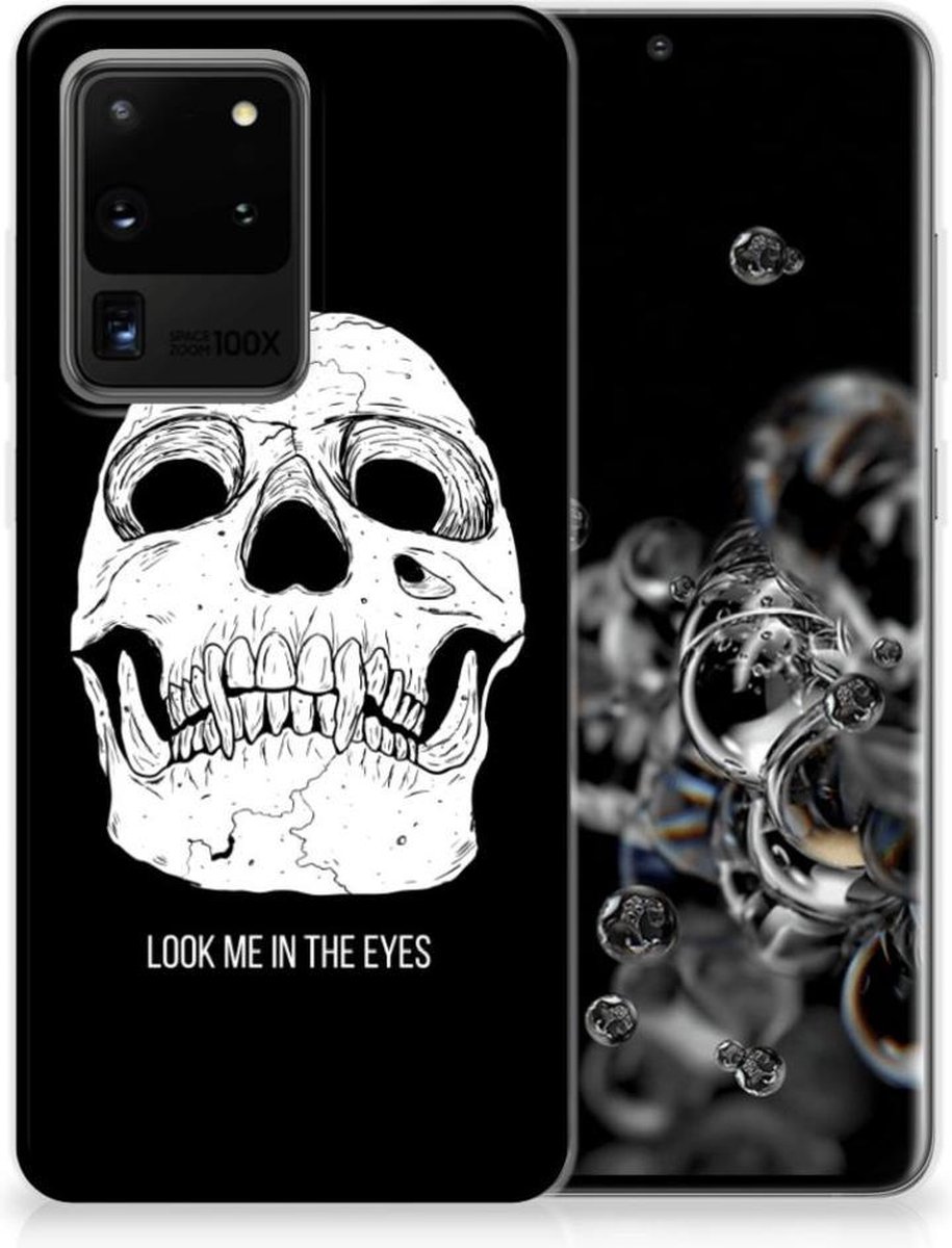 Silicone Back Case Samsung Galaxy S20 Ultra Skull Eyes