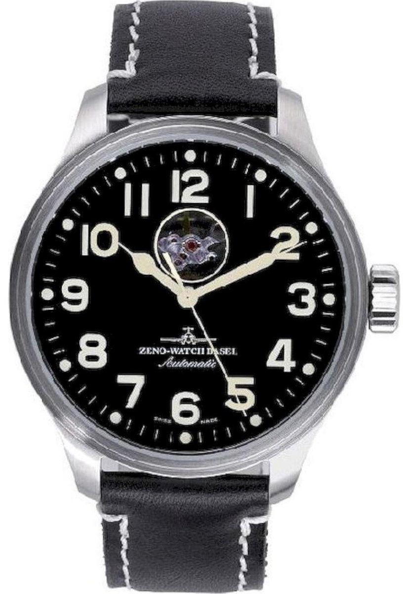 Zeno - Watch Herenhorloge - OS Pilot Open Heart - 8554U - a1