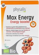Physalis Supplementen Max Energy Tabletten Energy Booster 30Tabletten