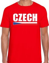 Czech / Tsjechie supporter t-shirt rood voor heren S