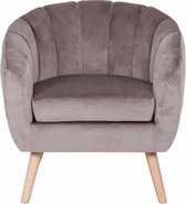 Sortio Home - Fauteuil Lino - Taupe - Stof