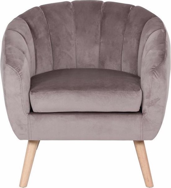 Sortio Home – Fauteuil Lino – Taupe – Armstoel – 76 x 78 x 73 – Stof