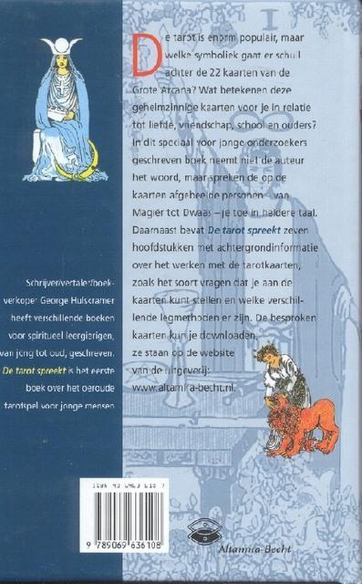 De Tarot Spreekt - back cover