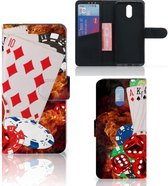 Nokia 2.3 Wallet Case met Pasjes Casino